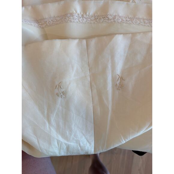 VINTAGE short silk wedding dress - Picture 6 of 8